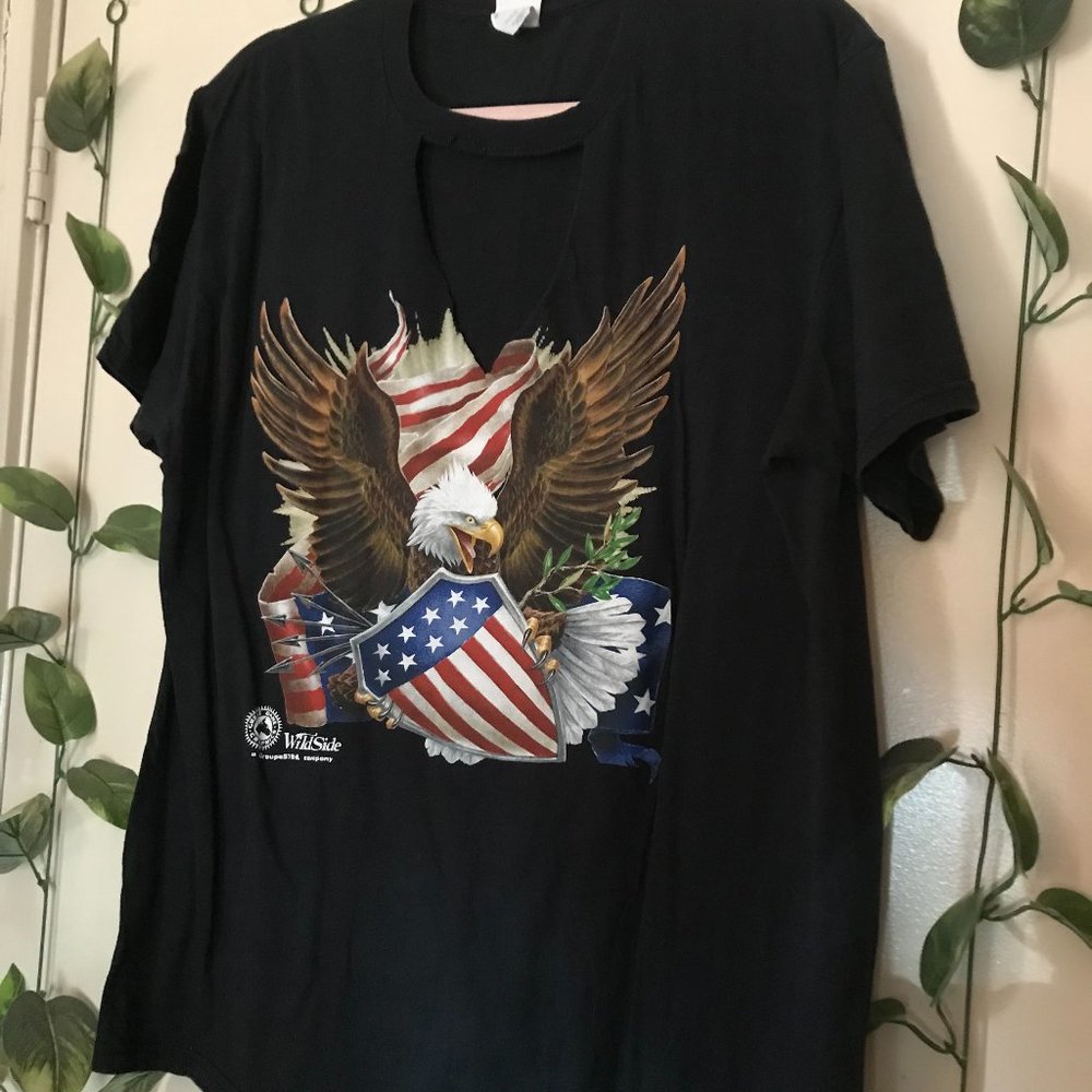 ❤️❤️❤️vintage style eagle print top